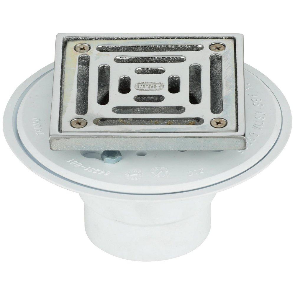 Zurn White 2-7/8 in. Shower Drain 