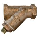 1/2 x 1/2 x 1/2 in. 200 psi Bronze Threaded 20 Mesh with Plug Strainer