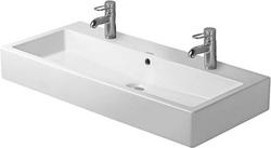 39-3/8 in. Wall Mount Rectangular Ceramic Bathroom Sink in White