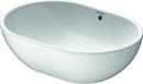 19-1/2 x 13-77/100 in. Round Vessel Mount Bathroom Sink in White