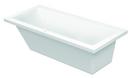 Duravit White 66-93/100 x 30 in. Soaker Drop-In Bathtub with Center Drain 