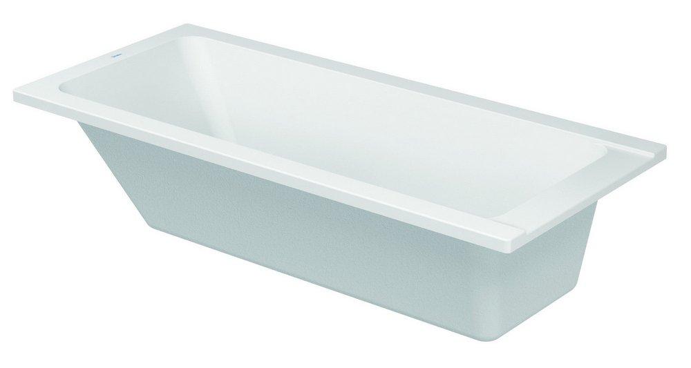 Duravit White 67 x 29-1/2 in. Soaker Drop-In Bathtub with Reversible Drain 