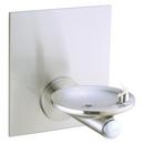 Wall Mount Single Fountain with Wall Plate Vandal Resistant Bubbler in Stainless Steel