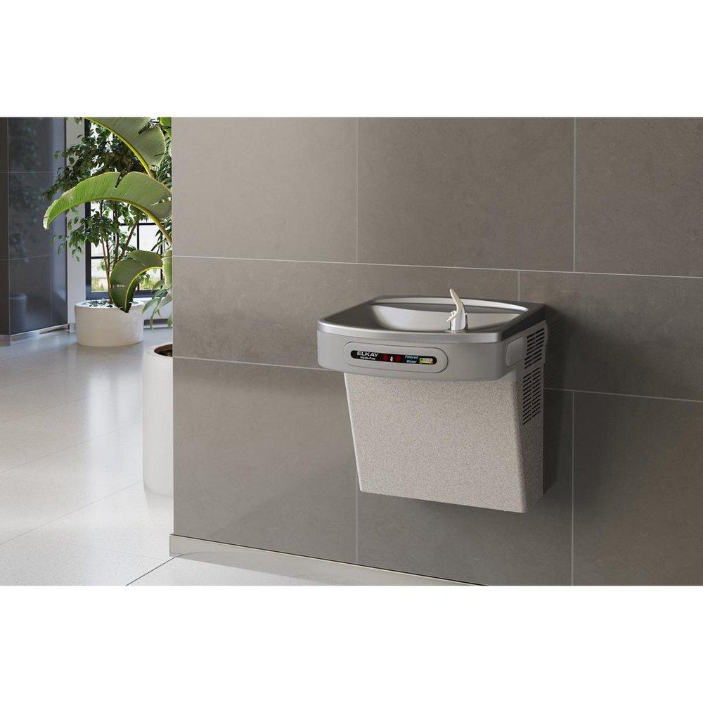 Elkay Light Grey Wall Mount Water Cooler with Float Monitor 