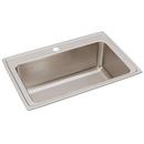 33 x 22 in. 1 Hole Stainless Steel Single Bowl Drop-in Kitchen Sink in Lustrous Satin