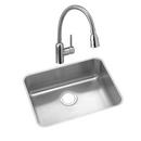 Elkay Lustertone 21-1/2 x 18-1/2 in. No Hole Stainless Steel Single Bowl Undermount Kitchen Sink 