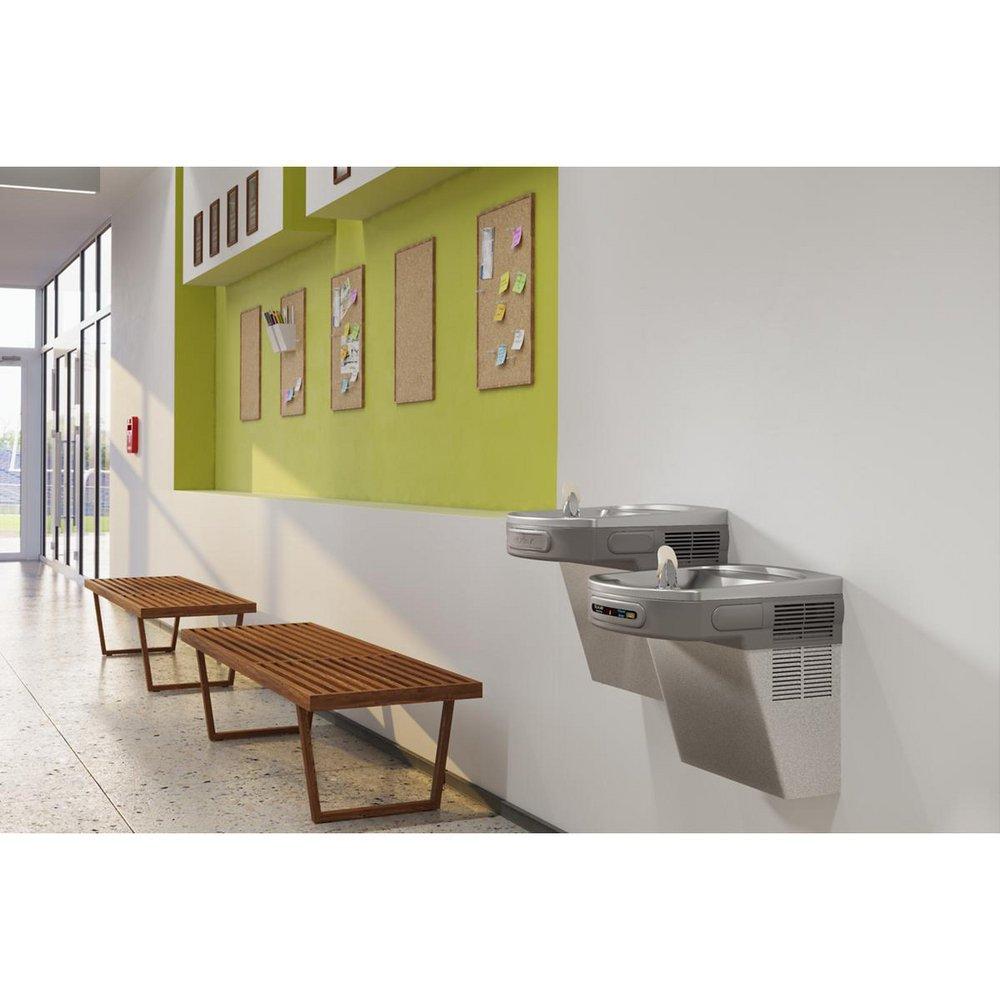 Elkay Light Grey Granite Bi-Level Wall Mount Cooler Filter 