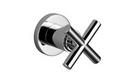 Wall Mount Volume Control Valve Trim Only with Single Cross Handle in Polished Chrome
