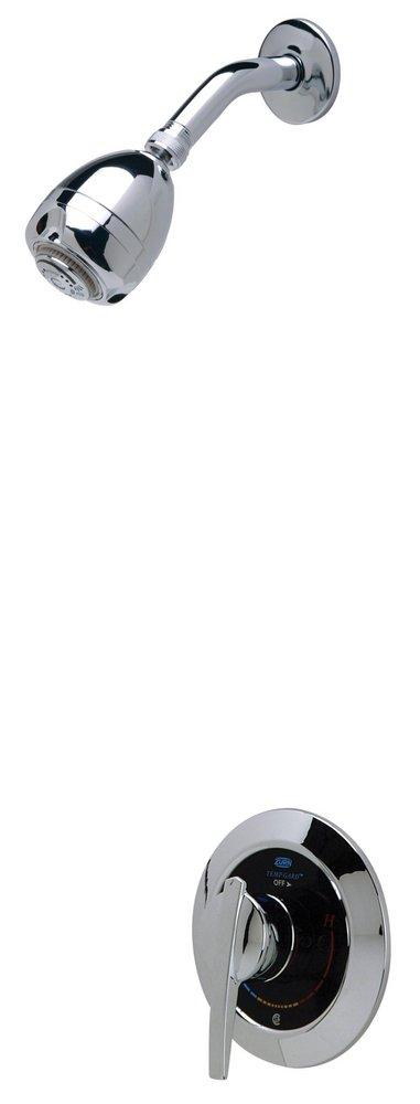 Zurn Chrome Plated Shower Valve with Single Lever Handle and Service Stop 