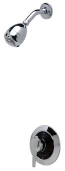 Zurn Chrome Plated Shower Valve with Single Lever Handle and Service Stop 