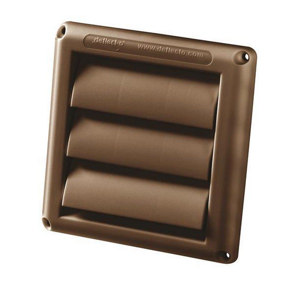 Deflecto Brown 4 in. Dryer Vent Hood Polypropylene 
