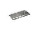 31-13/16 x 18-1/2 in. No Hole Stainless Steel Single Bowl Undermount Kitchen Sink in Luster Stainless Steel