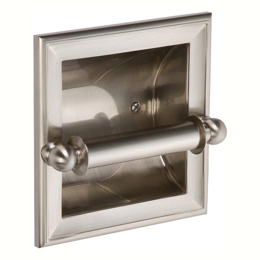Ginger Satin Nickel Wall Mount Toilet Tissue Holder 