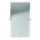 36 x 20 in. Solid Brass Rectangle Pivot Portrait Mirror in Polished Nickel