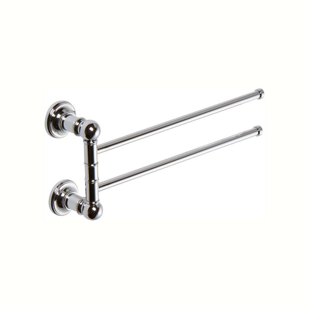 Ginger Polished Chrome 13 in. Double Swing Towel Bar 