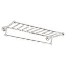 Ginger Polished Chrome Hotel Shelf with Towel Bar 