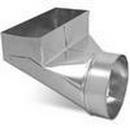 14 x 8 in. 90 Degree Boot Galvanized Steel 30 ga 