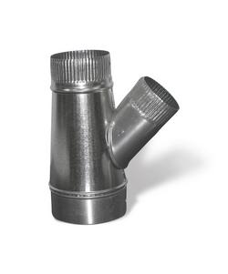 6 x 5 x 5 in. Galvanized Steel Duct Wye Branch