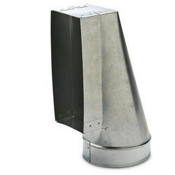 4 x 8 x 5 in. Center Galvanized Steel End Boot