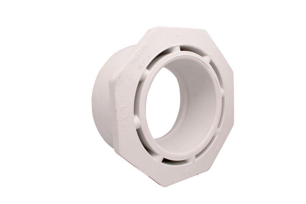 White PVC Schedule 40 Bushing 