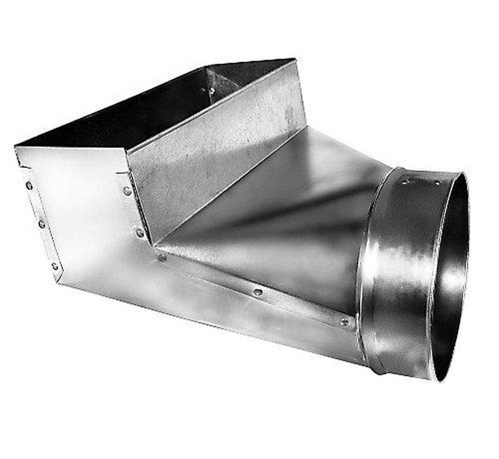 10 x 4 in. 90 Degree Boot Galvanized Steel 30 ga 