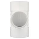 White PVC DWV Straight Tee 