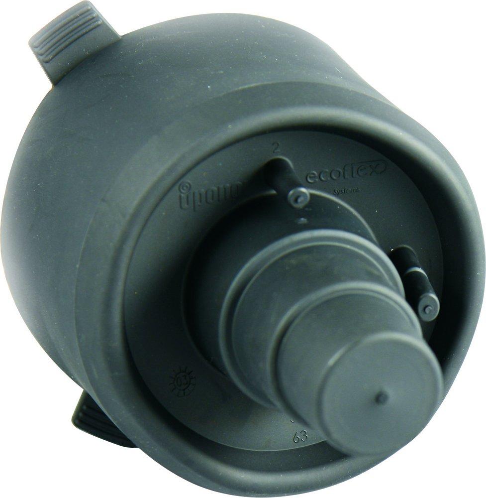 Uponor Black Rubber and Stainless Steel End Cap 