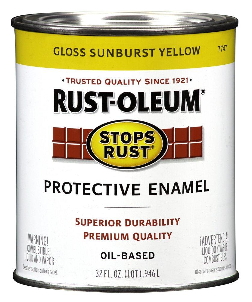 Rust-Oleum&reg; Semi Gloss Sunburst Yellow 32 oz. Sunburst Hydrant Paint 