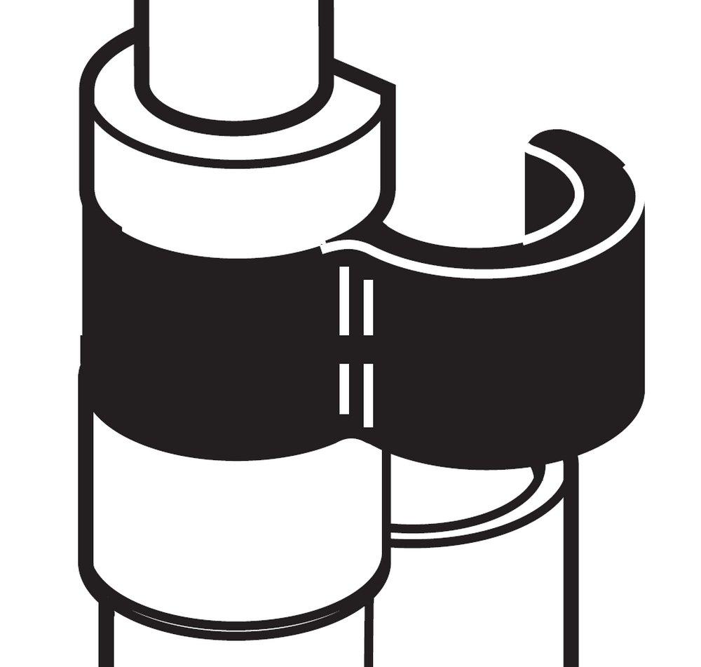 Delta Faucet Polished Chrome Tube Clip 