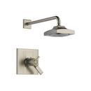 2.5 gpm Shower Faucet Trim with Double Lever Handle in Brilliance Stainless (Trim Only)