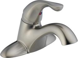 Single Handle Centerset Bathroom Sink Faucet in Brilliance&reg; Stainless