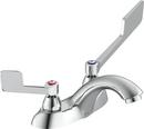 Delta Faucet Polished Chrome Two Handle Wristblade Deck Mount Service Faucet 