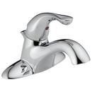 Delta Faucet Chrome Single Handle Centerset Bathroom Sink Faucet with Metal Flange & Plastic Tailpiece