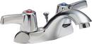 Centerset Bathroom Sink Faucet with Double-Handle in Polished Chrome