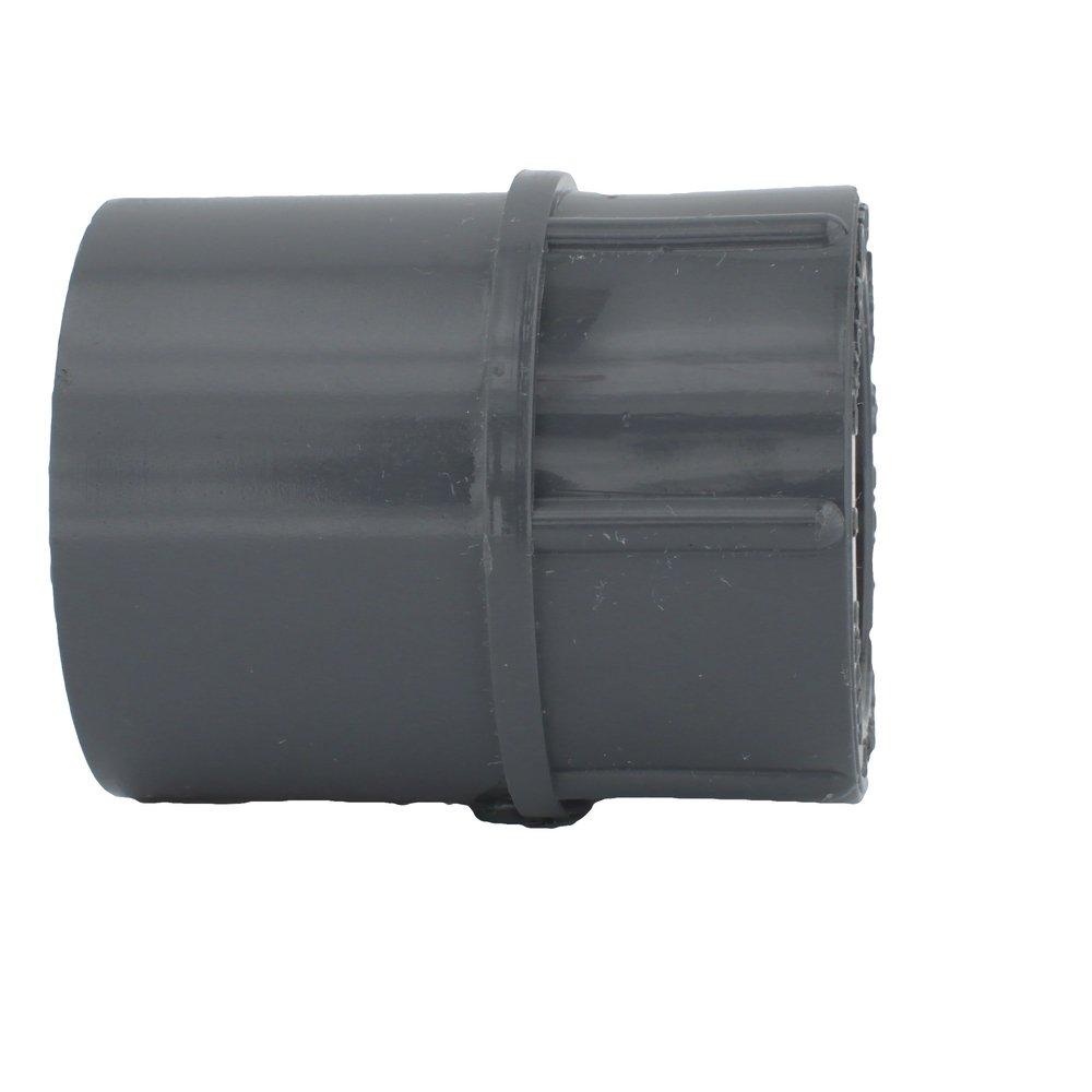 Dark Grey PVC Schedule 80 Female Adapter 