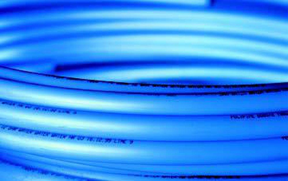 Blue 150m Plastic Pipe in Blue 