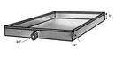 26 x 26 in. 24GA Drain Pan Less Fitting 