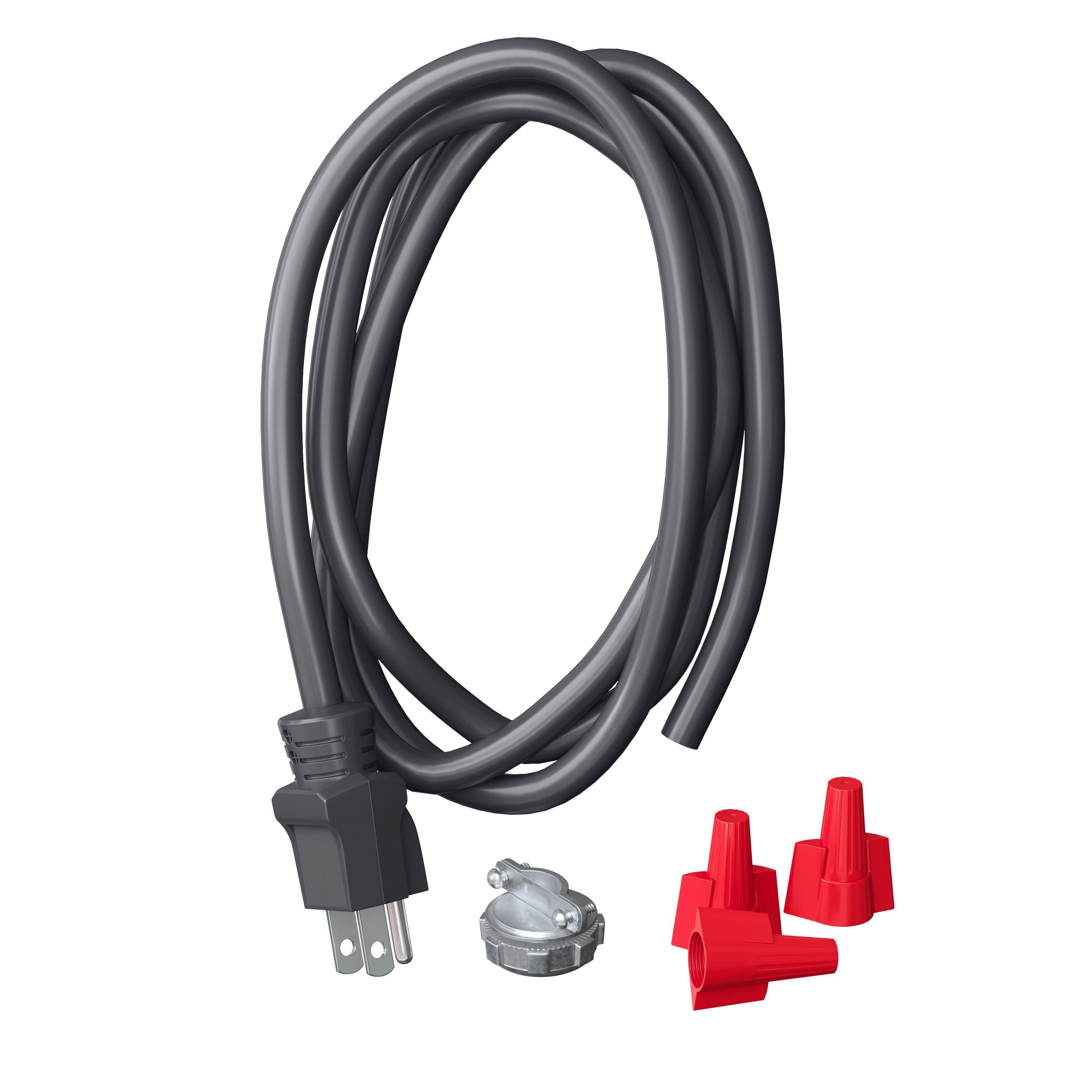 RAPTOR&reg; Grey 16/3 Gauge Power Cord, Straight Plug 