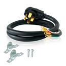EZ-FLO Black 50 Amp Appliance Cord 