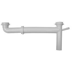 1-1/2 x 16-1/8 in. Adjustable Plastic Slip Joint End Outlet Waste with 1/2 in. Branch