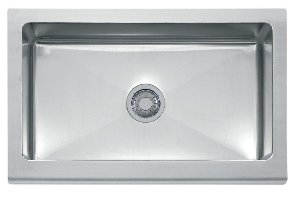 Franke Stainless Steel 33 x 20-7/8 in. Stainless Steel Single Bowl Farmhouse Kitchen Sink 