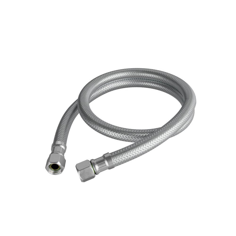 Jones Stephens Stainless Steel 3/8 in. Braided Stainless Faucet Flexible Water Connector 