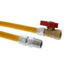 1/2 x 12 in. MIPS Gas Connector with Fitting in Yellow