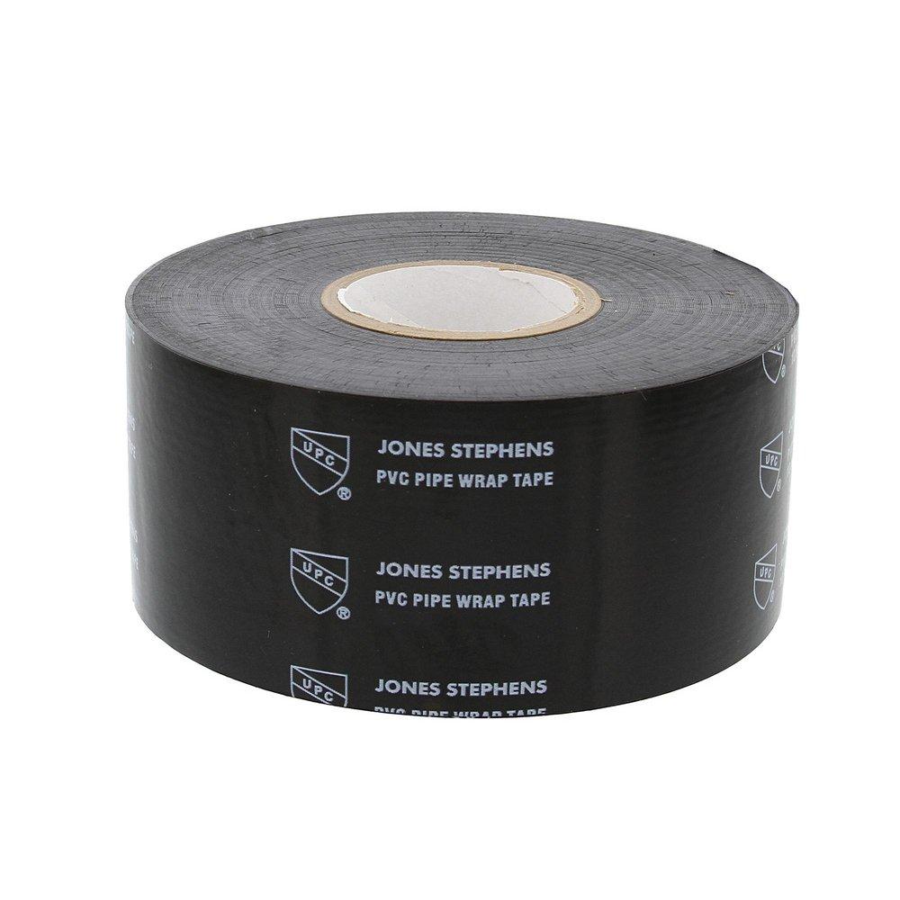 Jones Stephens Black 2 in. x 20 mil PVC Imported Pipe Wrap Tape 