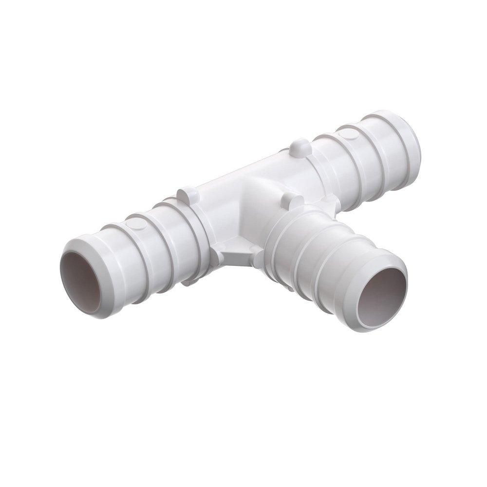 Jones Stephens White Plastic PEX Crimp Tee 