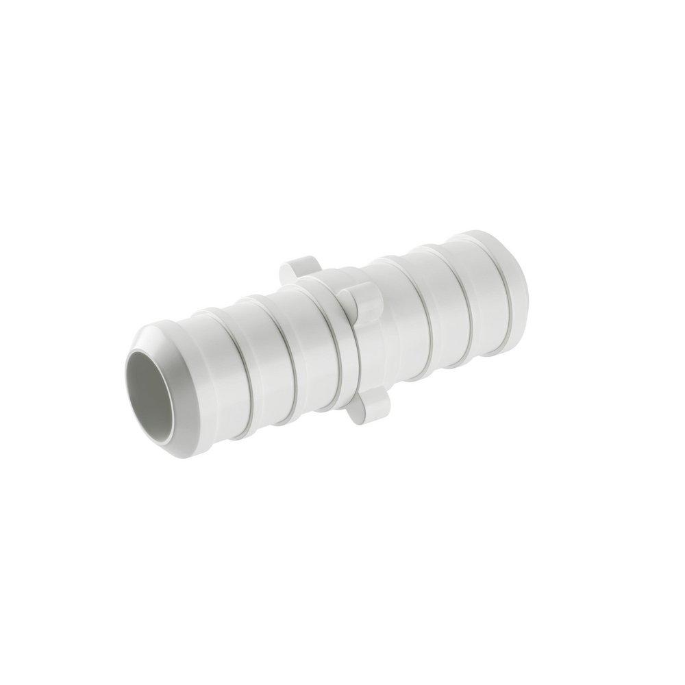 Jones Stephens White Plastic PEX Crimp Coupling (White Fitting) 