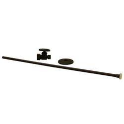 Closet Supply and Straight Stop Kit in Oil Rubbed Bronze