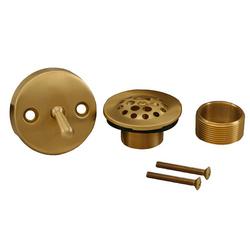 1-3/8 -1-1/2 in. Two-Hole Trip Lever Tub Drain Trim Kit in Brushed Bronze