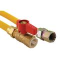 Jones Stephens Yellow 1/2X24 GAS CONN 1/2X1/2FIP B V 