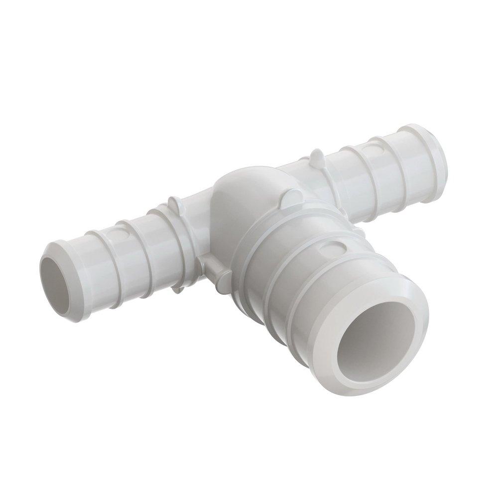 Jones Stephens White Plastic PEX Crimp Tee 